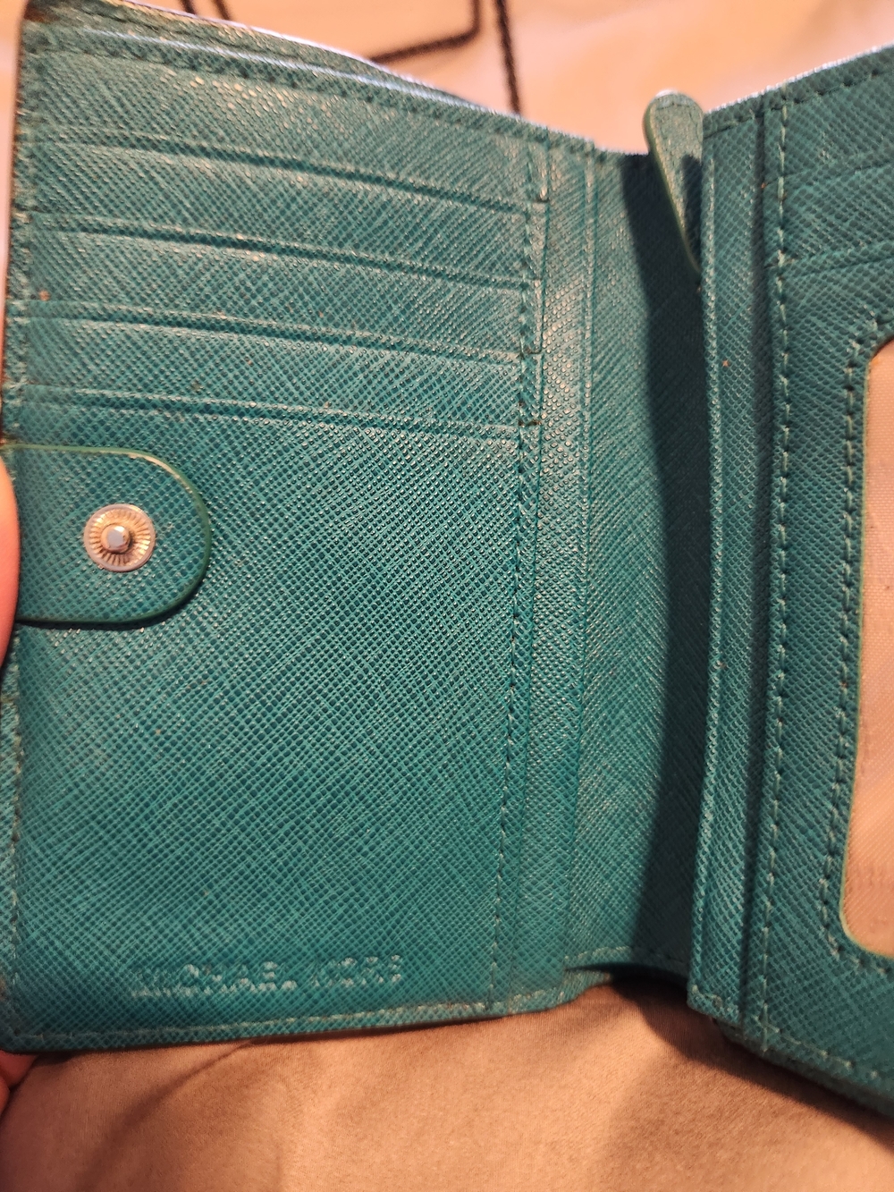 Michael Kors Turquoise Shoulder Crossbody Wallet - Picture 6 of 10
